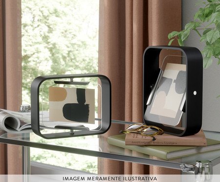 Porta-Retrato Bellwood Preto - Foto 10X15cm | Westwing