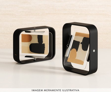 Porta-Retrato Bellwood Preto - Foto 10X15cm | Westwing