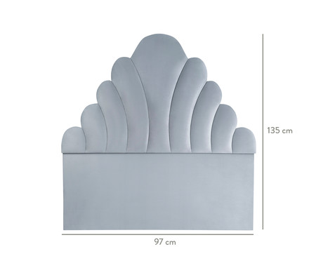 Cabeceira Bela Donna - Cinza Claro | Westwing