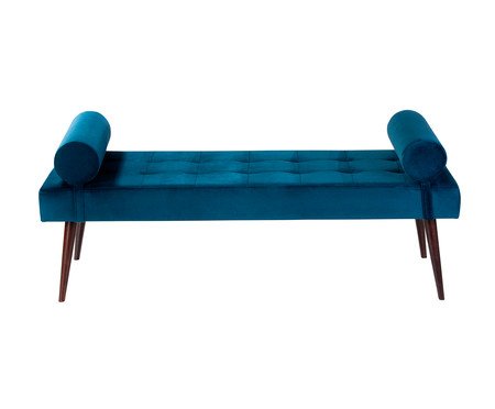 Recamier em Veludo Olivia Charming - Azul de Prussia | Westwing
