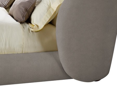 Cama Lumie Veludo Soft Cinza | Westwing