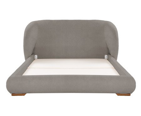Cama Lumie Veludo Soft Cinza | Westwing