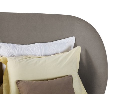 Cama Lumie Veludo Soft Cinza | Westwing