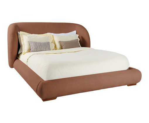 Cama Lumie Bouclé Atoalhado Terracota, Terracotta | WestwingNow