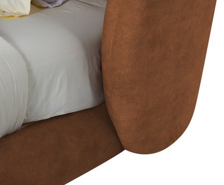 Cama Lumie Veludo Soft Tijolo | Westwing