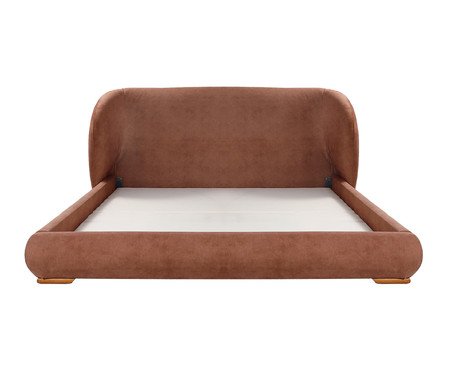 Cama Lumie Veludo Soft Tijolo | Westwing