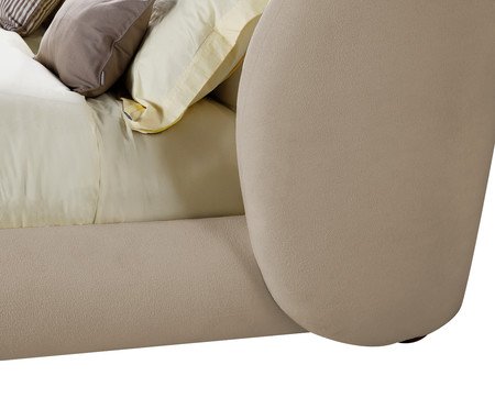 Cama Lumie Veludo Soft Bege | Westwing