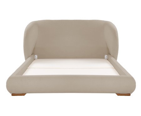 Cama Lumie Veludo Soft Bege | Westwing