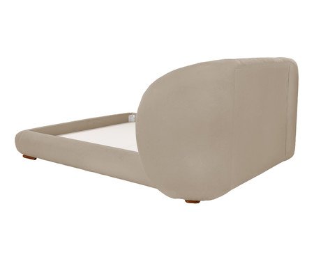 Cama Lumie Veludo Soft Bege | Westwing