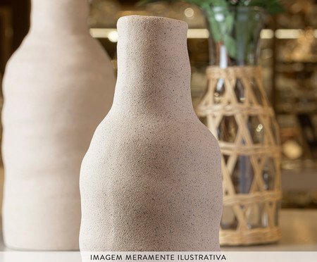 Vaso de Cerâmica Doha Ondas Bege | Westwing