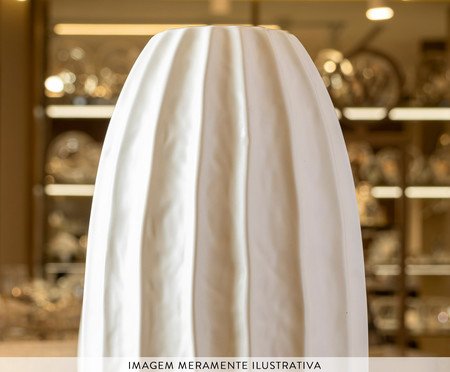 Vaso de Cerâmica Pilar Branco | Westwing