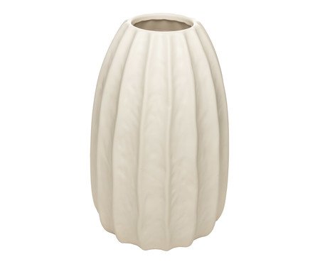 Vaso de Cerâmica Pilar Branco | Westwing