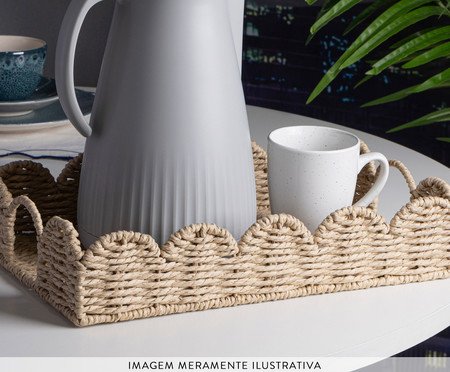 Bandeja de Papel com Alça Daisy | Westwing