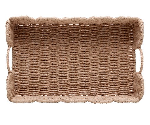 Bandeja de Papel com Alça Daisy, beige | WestwingNow