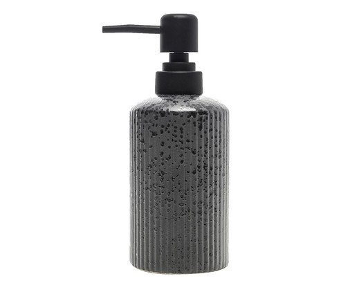 Porta Sabonete Líquido Lines Preto, black | WestwingNow