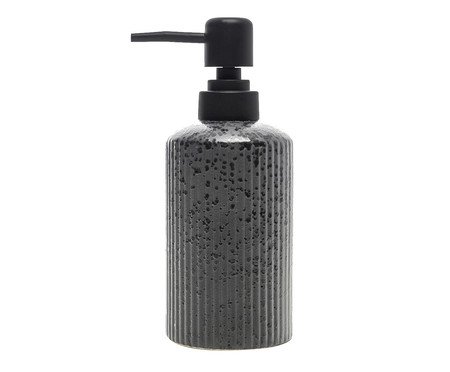 Porta Sabonete Líquido Lines Preto | Westwing