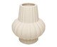 Vaso de Cerâmica Pilar Central Ondulado, beige | WestwingNow