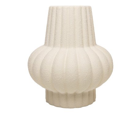 Vaso de Cerâmica Pilar Central Ondulado | Westwing