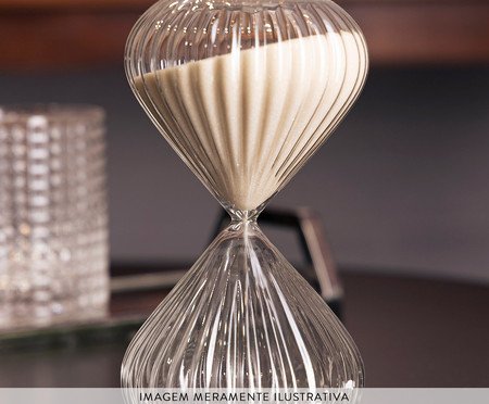 Ampulheta de Vidro Borossilicato Lines | Westwing