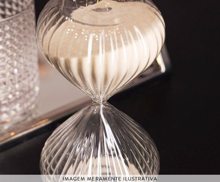 Ampulheta de Vidro Borossilicato Lines | Westwing