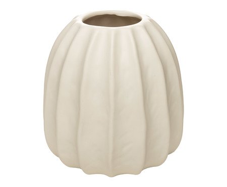 Vaso de Cerâmica Pilar l Branco | Westwing