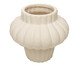 Vaso de Cerâmica Pilar Ondulado, beige | WestwingNow