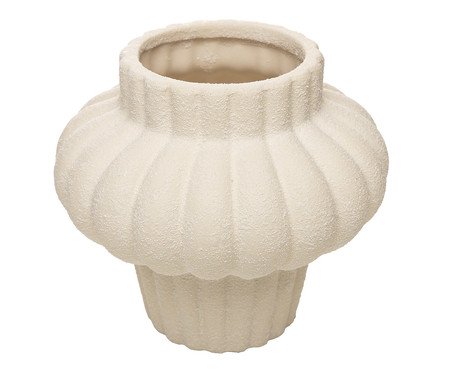 Vaso de Cerâmica Pilar Ondulado | Westwing