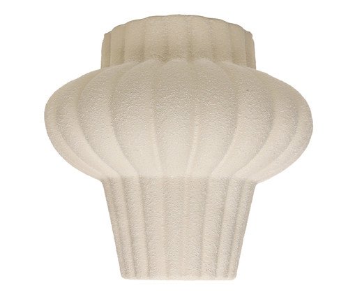 Vaso de Cerâmica Pilar Ondulado, beige | WestwingNow