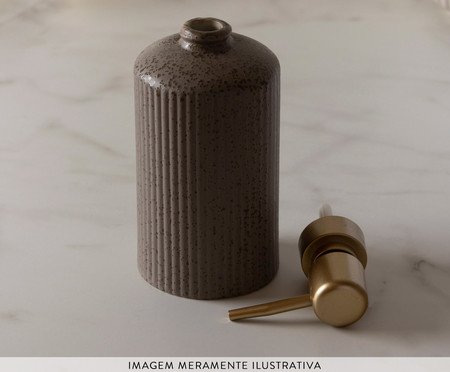 Porta Sabonete Líquido Lines Bege | Westwing