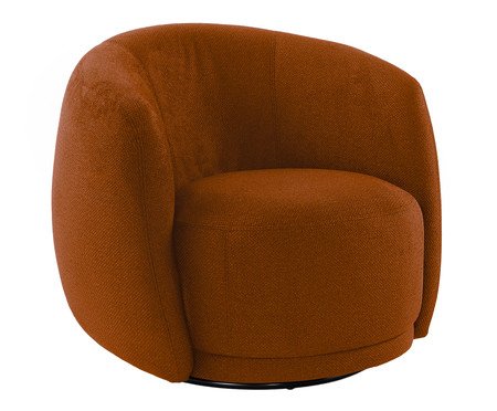Poltrona em bouclé Moon Terracota | Westwing