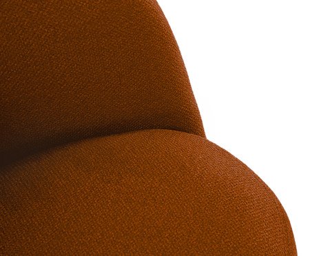 Poltrona em bouclé Moon Terracota | Westwing