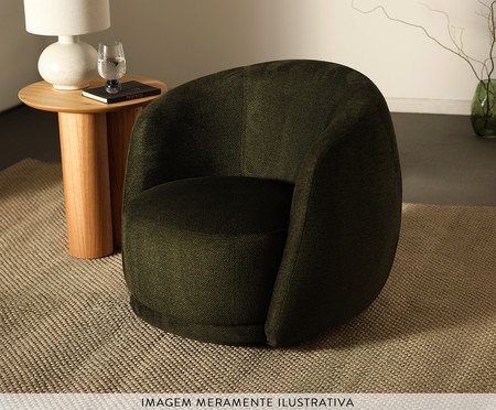 Poltrona em bouclé Moon Terracota | Westwing
