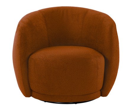 Poltrona em bouclé Moon Terracota | Westwing