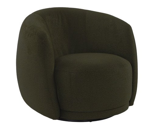 Poltrona em bouclé Moon Verde, green | WestwingNow