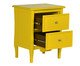Mesa Cabeceira 2 Gavetas Amsterdã Todo Laqueado Amarelo, yellow | WestwingNow