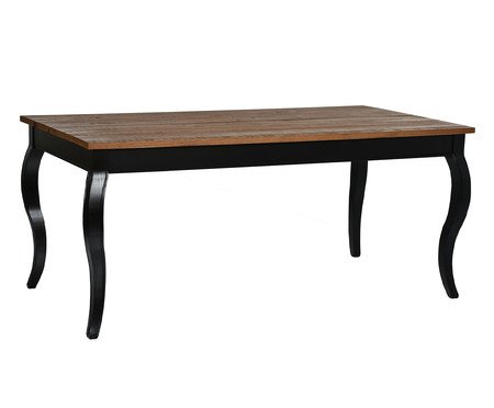Mesa Dublin Tampo Amêndoa Preto | Westwing