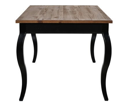 Mesa Dublin Tampo Amêndoa Preto | Westwing