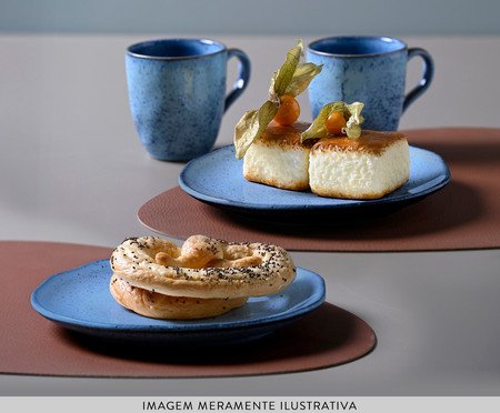 Jogo para Lanche Orgânico Breeze Azul Claro | Westwing