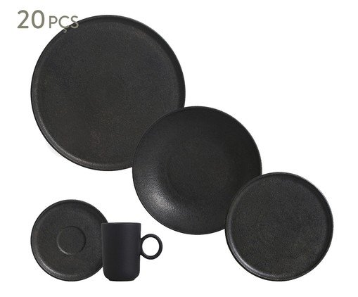 Aparelho de Jantar Basic Rust Preto Matte, black | WestwingNow