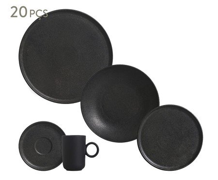 Aparelho de Jantar Basic Rust Preto Matte | Westwing