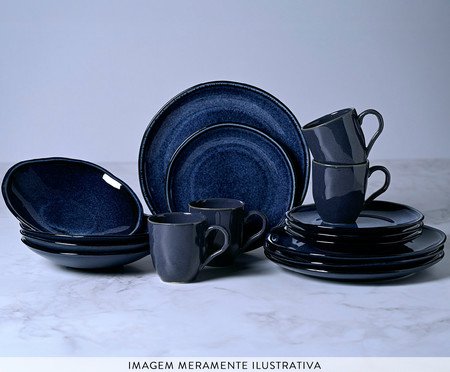 Aparelho de Jantar Daily Happy Azul Marinho | Westwing