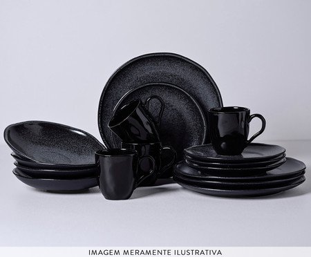 Aparelho de Jantar Daily Intense Cinza Escuro | Westwing