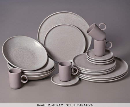 Aparelho de Jantar Basic Sandy Areia Acinzentado | Westwing