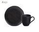 Jogo para Lanche Orgânico Matte Preto Matte, black | WestwingNow