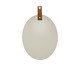 Espelho de Parade Leather Oval, silver or metallic | WestwingNow