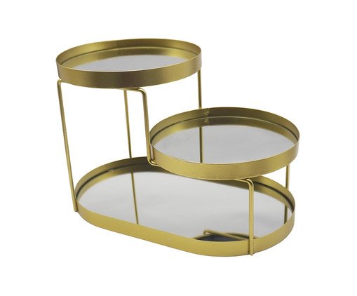 Bandeja Decorativa 3 Níveis Gold, gold | WestwingNow