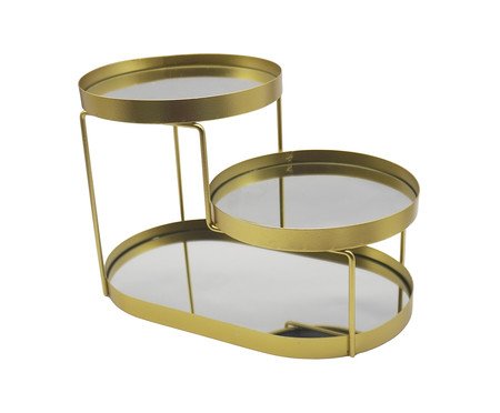 Bandeja Decorativa 3 Níveis Gold | Westwing