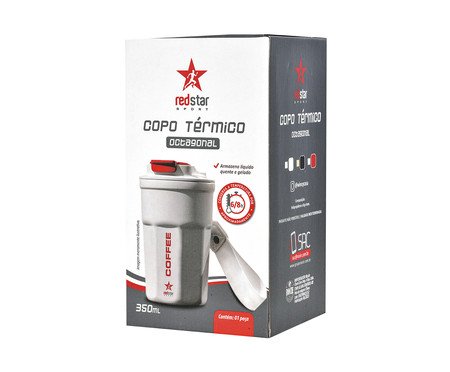 Copo Térmico Thermo Preto - 350 ml | Westwing