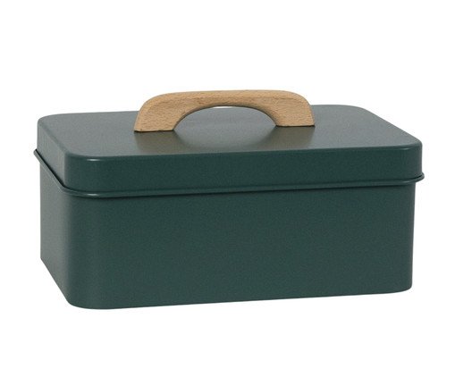 Caixa Decorativa Kris Verde Escuro, blue | WestwingNow