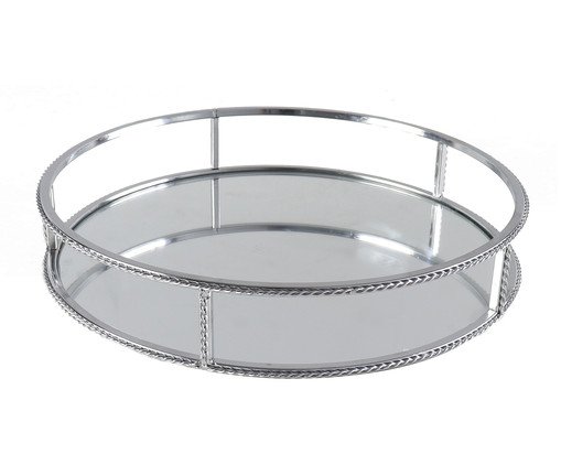 Bandeja Decorativa Twist Prata, silver or metallic | WestwingNow